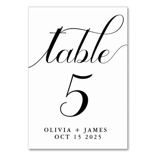 Elegant Script Photo Black White Wedding Kaart (Voorkant)