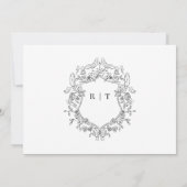 Elegant Script Photo Black White Wedding Save The Date (Achterkant)