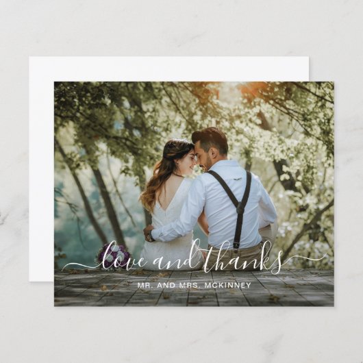 Elegant Script Photo Budget Weddenschap Hartelijk  (Voorkant / Achterkant)