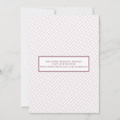 Elegant Script Photo Burgund Wedding Save the Date (Achterkant)