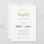 Elegant Script Photo Couples Vrijgezellenfeest Kaart (Voorkant)