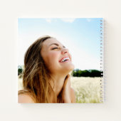 Elegant Script Photo Graduation Party Gastenboek Notitieboek (Achterkant)