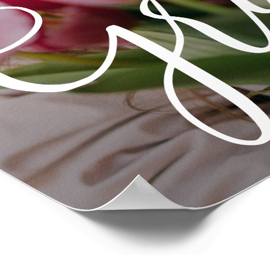 Elegant Script Photo Graduparty Poster (Hoek)