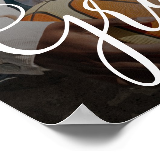 Elegant Script Photo Graduparty Poster (Hoek)