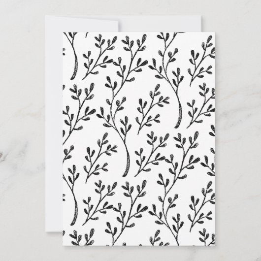 Elegant Script Photo Minimalist Save the Date Inv Kaart (Achterkant)