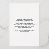 Elegant Script Photo Modern Wedding Sla de datum o Folie Uitnodiging (Achterkant)