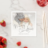 Elegant Script Photo Overlay Names Merry Kerstry Servet (Insitu)