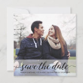 Elegant Script Photo QR code trouwwebsite (Voorkant)