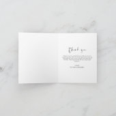 Elegant Script Photo Weddenschap Hartelijk dank Bedankkaart (Binnen)