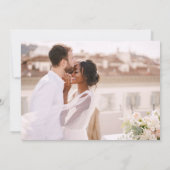 Elegant Script Photo Weddenschap Hartelijk dank Bedankkaart (Achterkant)