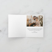 Elegant Script Photo Weddenschap Hartelijk dank Bedankkaart (Binnen)