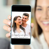 Elegant Script Photo Wedding Kaart