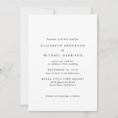 Elegant Script Photo Wedding Kaart (Voorkant)