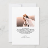 Elegant Script Photo Wedding Save The Date (Achterkant)