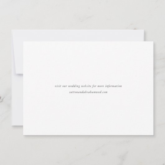 Elegant Script Photo Wedding Save The Date (Achterkant)