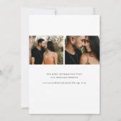 Elegant Script Photo Wedding Save The Date (Achterkant)