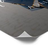 Elegant script photo wedding welcome poster (Hoek)