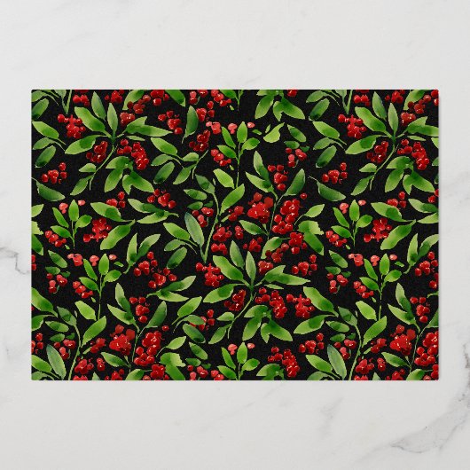 Elegant Script Photo Winter Weddenschap Hartelijk Folie Feestdagenkaart (Achterkant)