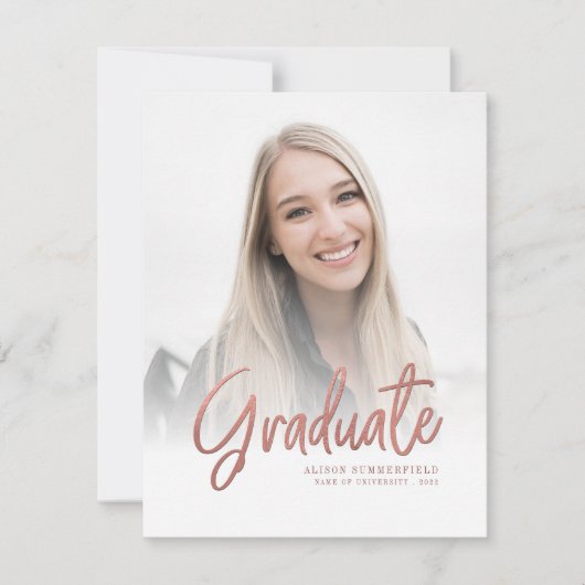 Elegant Script Photos Afstuderen 2025 (Voorkant)