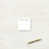 Elegant script post-it® notes (Op bureau)