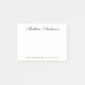 Elegant script post-it® notes (Voorkant)