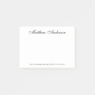 Elegant script post-it® notes