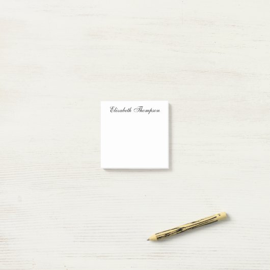 Elegant script post-it® notes (Op bureau)