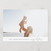 Elegant Script | PRETTIG KERSTFEEST Foto Collage Feestdagenkaart (Voorkant)