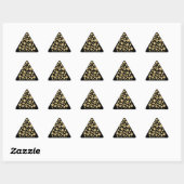 Elegant Script Prettig Kerstfeest Gouden Ster Zwar Sticker (Vel)