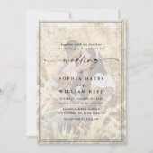 Elegant Script QR Code Photo Wedding Kaart (Voorkant)