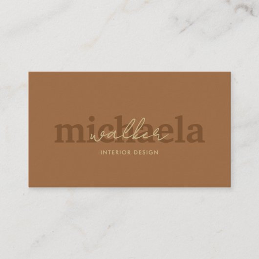 Elegant Script QR Code & Social Media Visitekaartje (Voorkant)