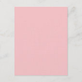 Elegant Script Reception Card - Blush Pink Informatiekaartje (Achterkant)