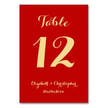 Elegant Script Red Faux Gold Wedding Vrijgezellenf