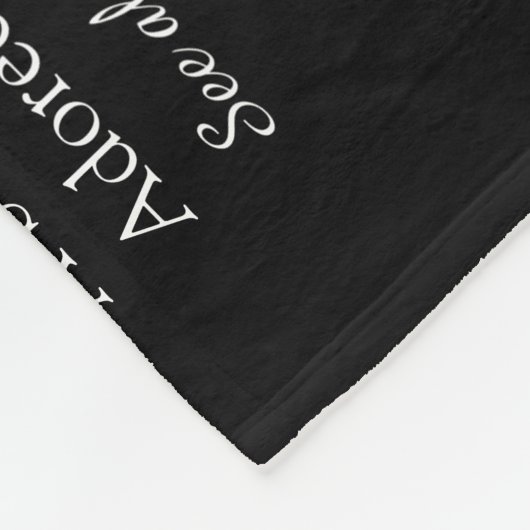 Elegant Script Red Love Heart gepersonaliseerd Fleece Deken (Hoek)