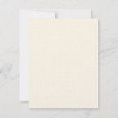 Elegant Script Rehearings Dinner - Zwart/Off White Kaart (Achterkant)