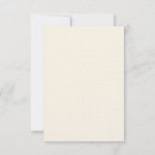 Elegant Script Response Card — zwart/off White RSVP Kaartje (Achterkant)