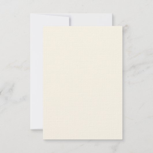 Elegant Script Response Card — zwart/off White RSVP Kaartje (Achterkant)