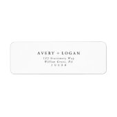 Elegant Script Return Address Label (Voorkant)