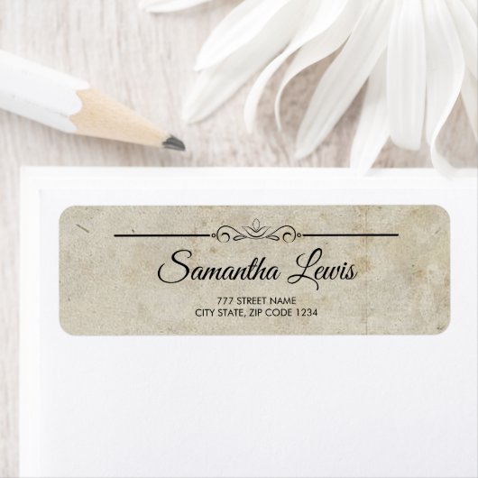 Elegant Script  Return Address Label (Insitu)