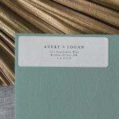 Elegant Script Return Address Label