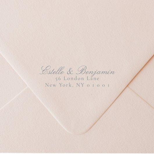 Elegant Script Return Address Wedding Zelfinktende Stempel