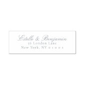Elegant Script Return Address Wedding Zelfinktende Stempel (Design)