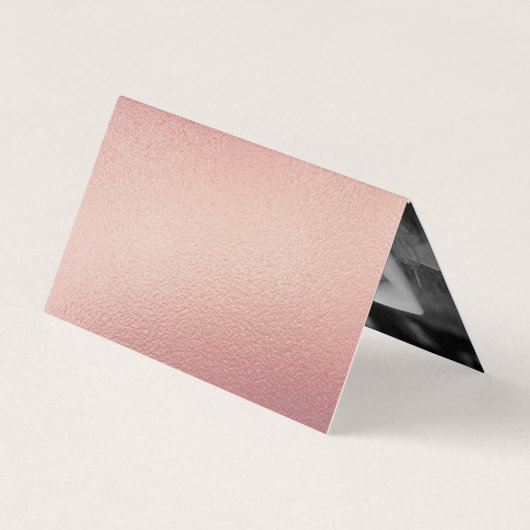 Elegant Script Roos Gold Foil Gift Registry Card Visitekaartje (Achterkant)