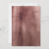 Elegant Script Roos Gold uitgestelde bruiloft Kaar Kaart (Achterkant)