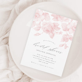 Elegant Script Roze Floral Vrijgezellenfeest Magnetische Uitnodiging