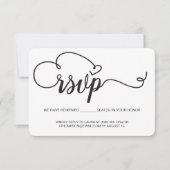 Elegant Script RSVP e-mail Gereserveerde zitplaats (Voorkant)