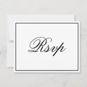 Elegant Script RSVP-kaart (Voorkant)