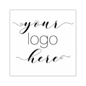 Elegant Script Rubber Aangepaste 2,5-inch x 2,5-in Rubberstempel (Afrduk)