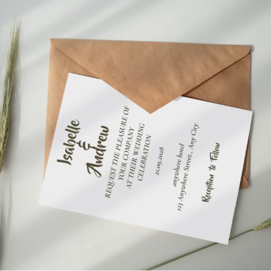 Elegant Script Sage Groene Save the Date