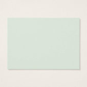 Elegant Script Sage Mint Green Earning Card Visitekaartje (Achterkant)